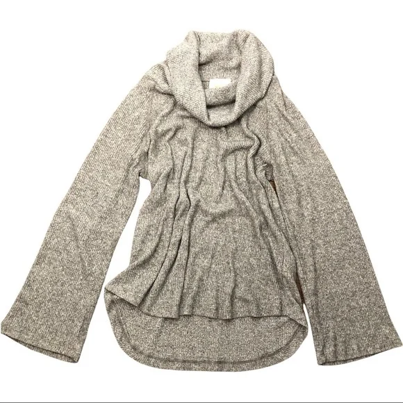 Anthropology maeve brushed cowl neck bell sleeve top - Picture 2 of 10